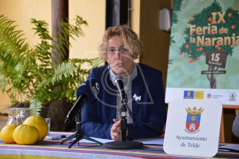 La concejala de Agricultura, Auri Saavedra, días atrás durante la presentación de la feria (Foto TA)